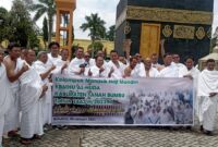 67 jemaah  haji  asal Kabupaten Tanah bumbu  antusias  mengikuti  manasik haji mandiri
