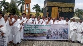 67 jemaah  haji  asal Kabupaten Tanah bumbu  antusias  mengikuti  manasik haji mandiri