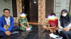 Anak penyandang disabilitas yang di validasi petugas dari Dinsos Tanah Bumbu 