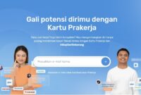 Tangkapan Layar Website Kartu Prakerja