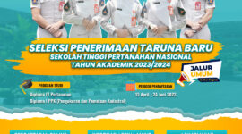 Seleksi penerimaan taruna baru sekolah tinggi pertanahan nasional /Laman stpn.ac.id/