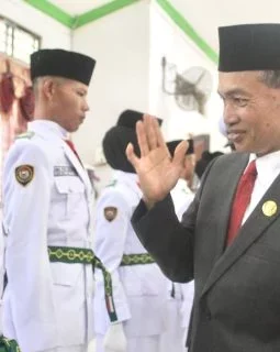 Pemkab Tanbu Kukuhkan Paskibraka Kabupaten Tahun 2024