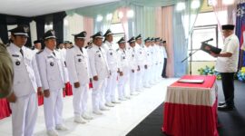 Kukuhkan Kades dan BPD Dua Kecamatan, Bupati Kotabaru Arungi Lautan