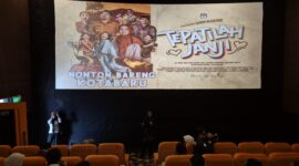 Sosialisasi Pemilu KPU Kotabaru Ajak Nobar Film Tepatilah Janji.
