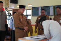 Bupati Kotabaru Kembali Kukuhkan Kades dan BPD Kecamatan Tahun 2024
