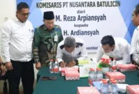 Asisten Ekobang Hadiri Serah Terima Jabatan Komisaris PT Nusantara Batulicin