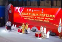 KPU Kotabaru Gelar Debat Pertama Paslon Bupati dan Wakil Bupati