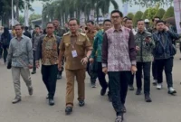 Siap Ikuti Rakornas, Bupati Zairullah dan Ketua DPRD Tanah Bumbu Tiba Dilokasi Acara