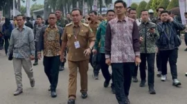 Siap Ikuti Rakornas, Bupati Zairullah dan Ketua DPRD Tanah Bumbu Tiba Dilokasi Acara