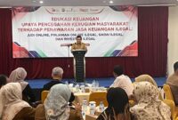 OJK Kalsel Edukasi Masyarakat Cegah Penawaran Jasa Keuangan Ilegal