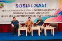 Pemkab Kotabaru Gelar Sosialisasi Pembentukan Produk Hukum dan Tata Naskah Dinas