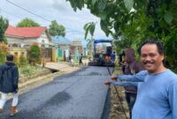 Berkat Usulan Anggota DPRD Tanbu H Haris Fadillah, Empat Jalan Desa Bersujud Kini Mulus