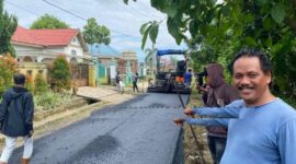 Berkat Usulan Anggota DPRD Tanbu H Haris Fadillah, Empat Jalan Desa Bersujud Kini Mulus