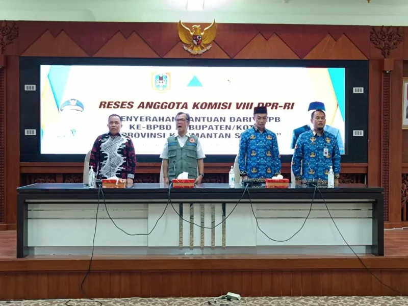 Sekda Tanah Bumbu Ambo Sakka, Hadiri Reses DPR RI Komisi VIII dan Penyerahan Bantuan dari BNPB