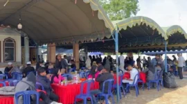 Ramainya Posko Sungai Loban Sambut Jamaah Haul Abah Guru Sekumpul