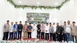Peringatan Isra Mi’raj dan Tasyakuran Gedung Baru SMPN 4 Kusan Hilir di Desa Sepunggur