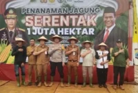 Penanaman Jagung Serentak 1 Juta Hektar Desa Sarigadung Tingkatkan Produksi Pangan Nasional