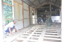Rehab RTLH di Desa Talusi Dalam Rangka TMMD Ke-123