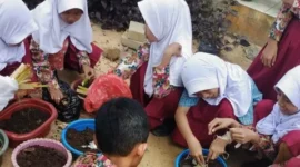 SDN Saring Sungai Bubu Berupaya Meraih Predikat Sekolah Adiwiyata Kabupaten