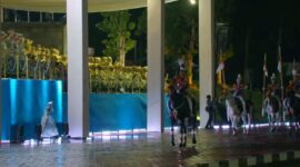 Puncak Retreat 2025, Bupati Bang Arul Haru Saksikan defile Parade Senja di Akmil