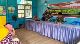 TMMD ke-123 Kodim 1004 Kotabaru Gelar Penyuluhan Posyandu dan Pos Bindu di Desa Talusi