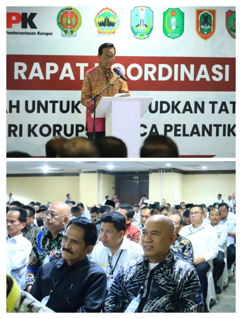 Wujudkan tata kelola pemerintahan bebas korupsi, Bupati Kotabaru Hadiri Rapat Koordinasi KPK RI