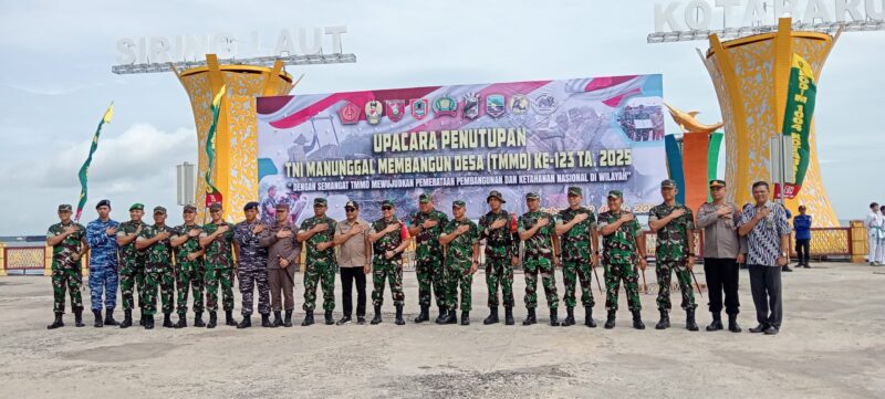 TMMD Ke-123 Resmi Ditutup, Satgas TNI Semangat Mewujudkan Pemerataan Pembangunan Dan Ketahanan Pangan Nasional Di Wilayah
