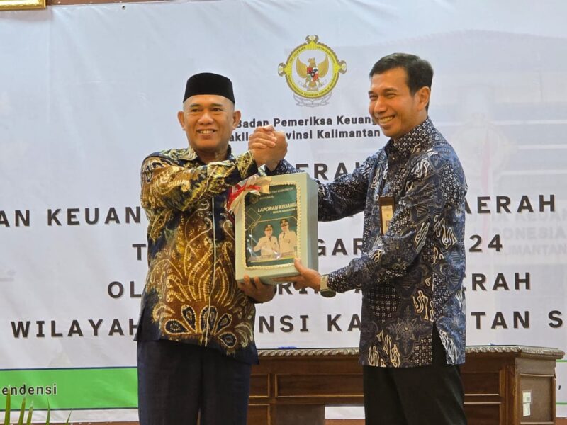 Bupati Kotabaru Serahkan LKPD Anaudited Tahun Anggaran 2024 ke BPK Perwakilan Kalsel