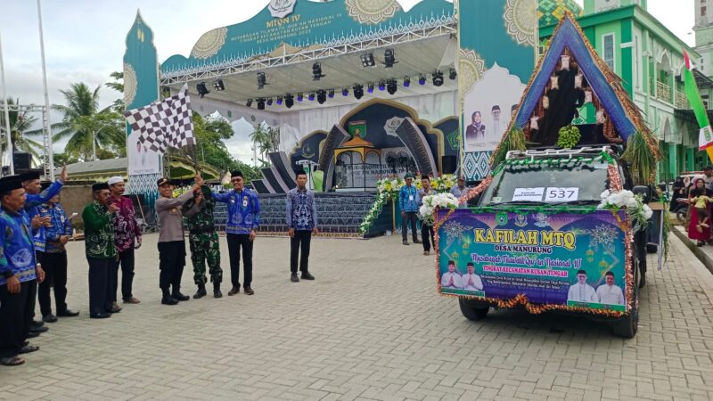 Pawai Ta'ruf Mobil Hias Bernuansa Islami Semarakkan Pawai Ta’ruf MTQ Nasional ke-IV Tingkat Kecamatan Kusan Tengah