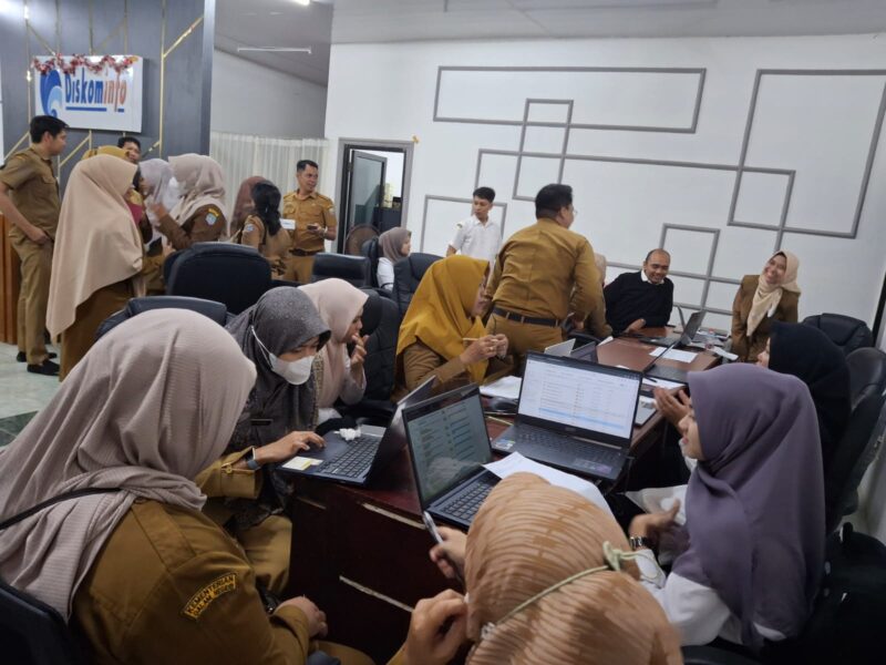 Diskominfo Kotabaru Verifikasi dan Validasi Data Statistik Sektoral pada e-Walidata SIPD