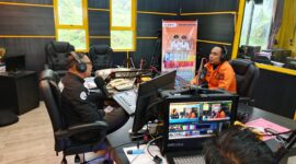 BPBD Kotabaru Edukasi Masyarakat Melalui Podcast Radio Gema Saijaan