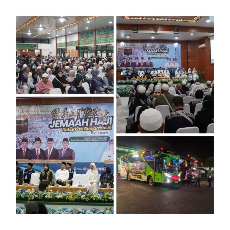 Pemkab Kotabaru Sambut Kedatangan Jamaah Haji Kotabaru Kloter 11 BDJ, Satu Wafat di Tanah Suci