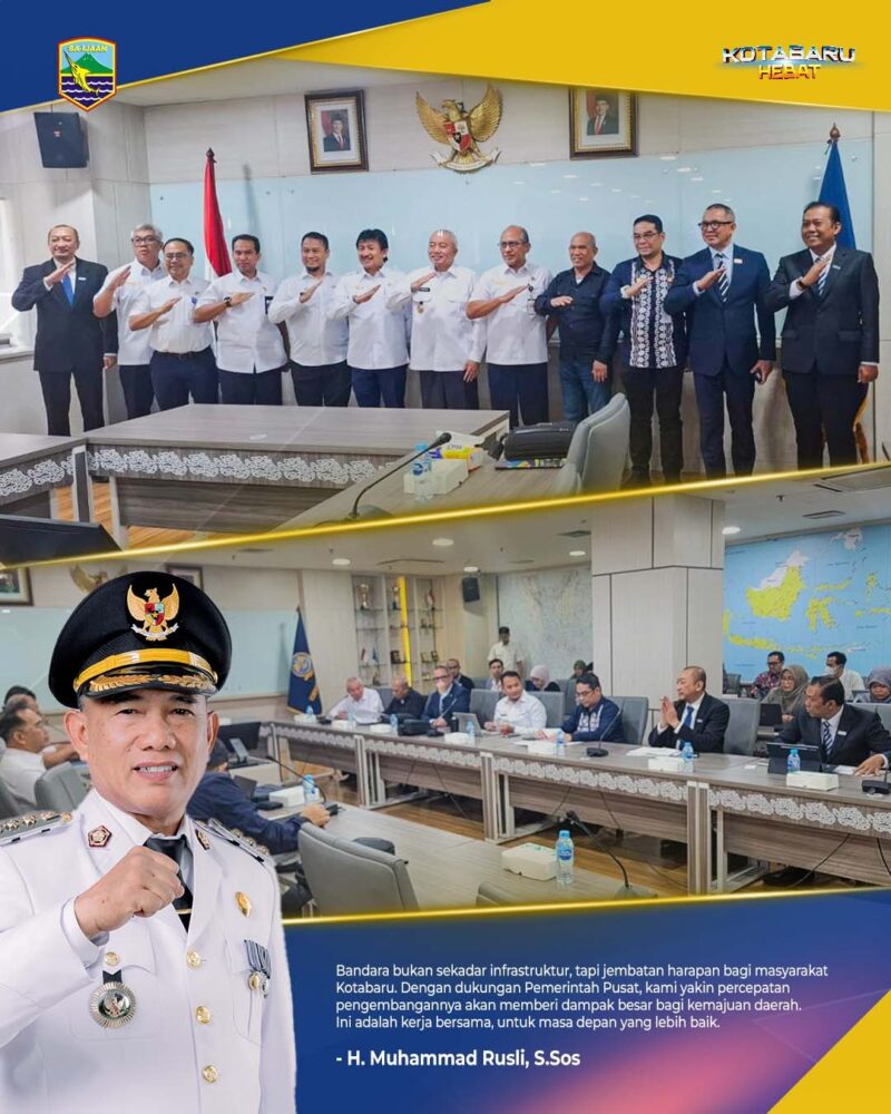 Perjuangkan Peningkatan Layanan Penerbangan, Bupati Kotabaru Duduk Bersama Kemenhub
