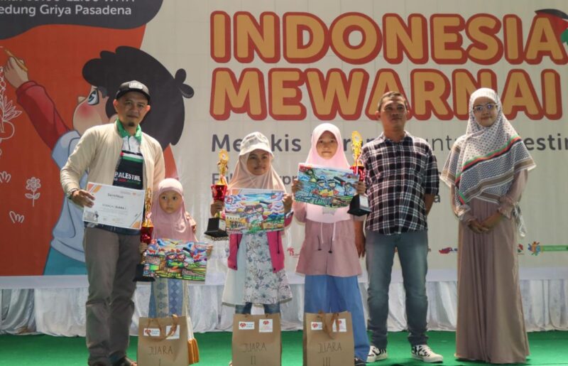 Lomba Mewarnai dan Aksi Cinta Palestina Warnai Hari Anak Nasional di Banjarmasin
