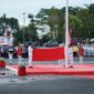 Paskibraka Kotabaru Tampil Penuh Semangat di Upacara Penurunan Bendera HUT ke-80 RI