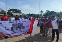 Anggota DPRD Fraksi PAN Makhruri Ajak Warga Kusan Hulu Ikuti Jalan Sehat dengan Semangat Nasionalisme