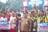 Drama Final Bupati Cup 2025: Surya Samudra FC Hantam Bhayangkara FC, Bupati Rusli Tutup Turnamen