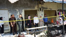 Pemkab Kotabaru Bergerak Cepat Tinjau Pasar Kemakmuran Pasca Kebakaran, 205 Kios Ludes