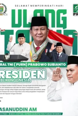 Wakil Ketua DPRD Tanah Bumbu H. Hasanuddin Sampaikan Ucapan Ulang Tahun Penuh Makna untuk Presiden Prabowo