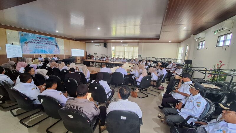 Workshop Peningkatan Kapasitas Forum Kecamatan dan Pokja Desa Dorong Akselerasi Kabupaten Sehat di Kotabaru