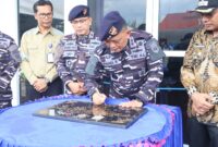 Pemkab Kotabaru Hadiri Peresmian Gedung Olahraga Lanal Kotabaru oleh Komando Daerah Angkatan Laut (Dankodaeral) XIII