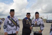 Bupati Kotabaru Muhammad Rusli Pimpin Upacara HUT ke-80 PGRI dan HGN 2025 Tingkat Kalsel