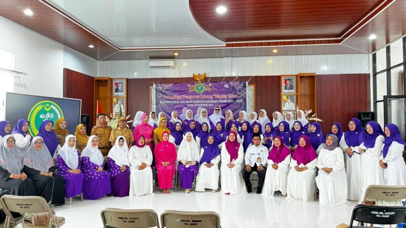 Pengurus Wanita Islam Cabang Pulau Laut Sigam Resmi Dilantik, Teguhkan Komitmen Perkuat Program Keumatan