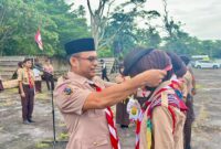 579 Pramuka Ikuti Kemah Pasak Todak II di Pantai Gedambaan, Wabup Kotabaru Resmi Buka Kegiatan
