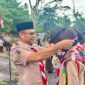 579 Pramuka Ikuti Kemah Pasak Todak II di Pantai Gedambaan, Wabup Kotabaru Resmi Buka Kegiatan
