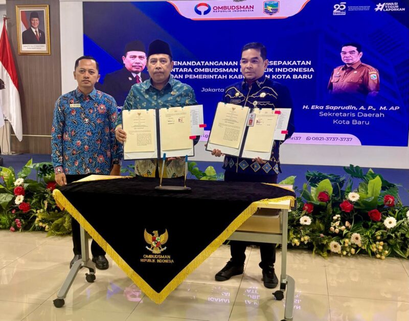 Pemkab Kotabaru Teken MoU dengan Ombudsman RI, Optimalkan Kualitas Pelayanan Publik