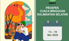 BMKG Prakirakan Hujan Disertai Petir Masih Berpotensi Terjadi di Kalsel