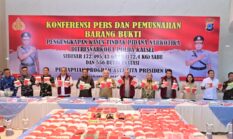 Gubernur H. Muhidin Apresiasi Polda Kalsel Musnahkan 172,4 Kg Sabu, Ajak Semua Pihak Perangi Narkoba